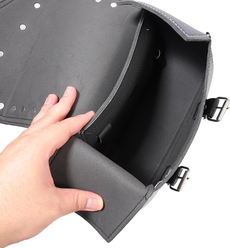 Motorcycle Side Pouch Tool Bag for Motorbike Storage, Hanging Saddlebag Pair Compatible with Jinji 300 and 500ac Cruiser Riders - Image 4