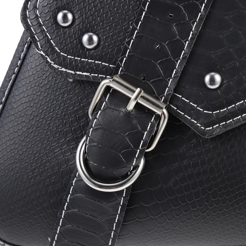 Motorcycle Side Pouch Tool Bag for Motorbike Storage, Hanging Saddlebag Pair Compatible with Jinji 300 and 500ac Cruiser Riders - Image 5