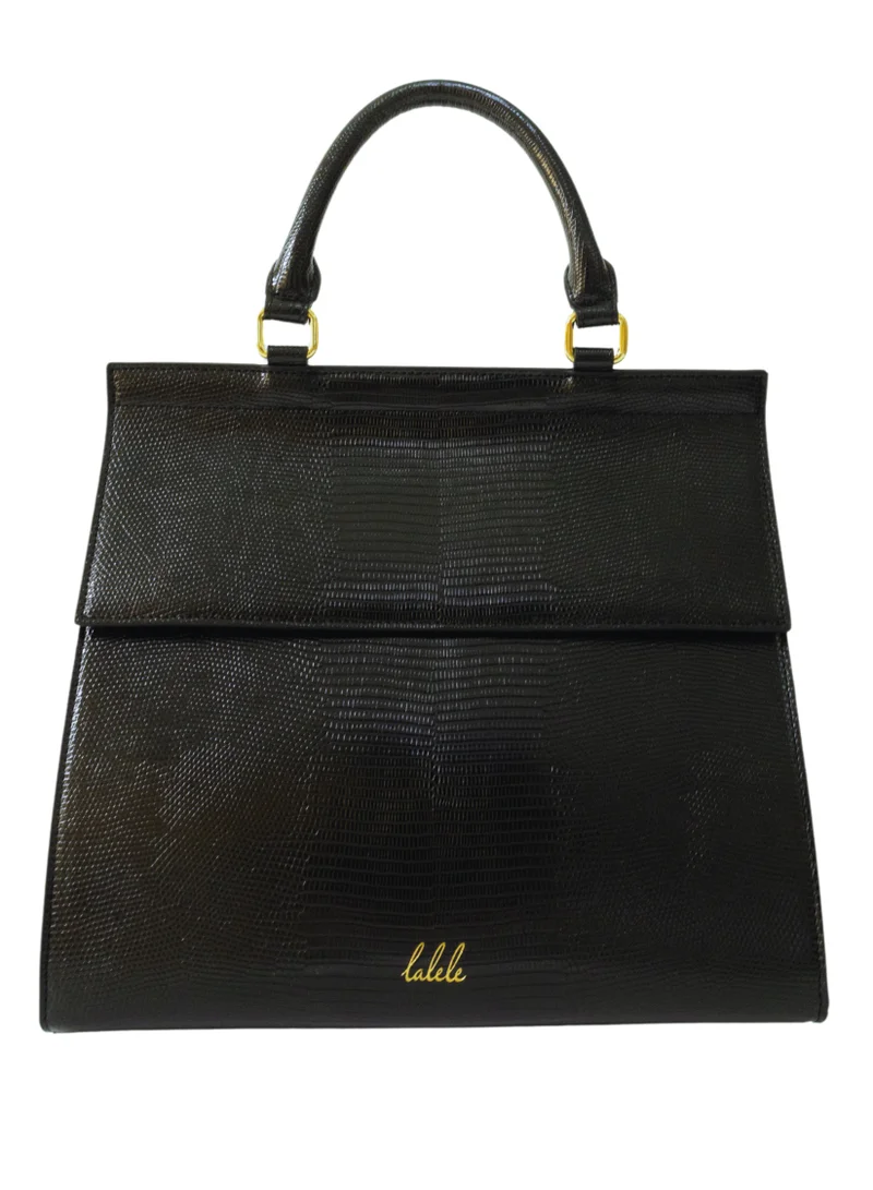 Large Lunchbag - Black Lizard
