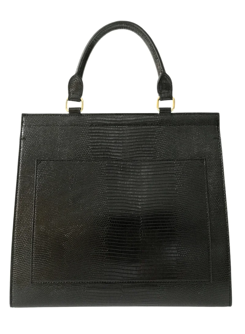 Lalele Large Lunchbag - Black Lizard