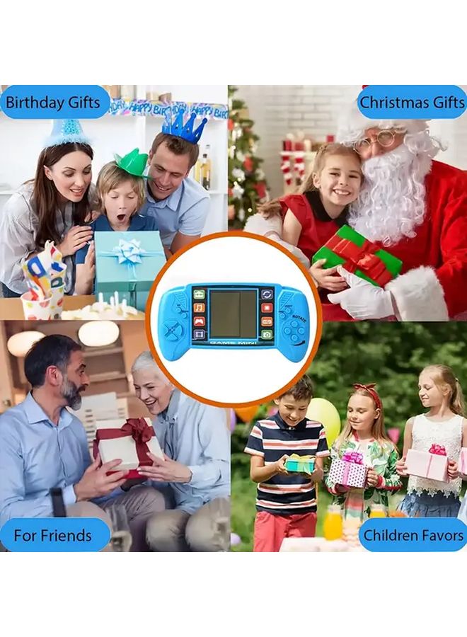 Blue Retro Handheld Game Console Portable LCD Video Player for Kids Gift - Image 4