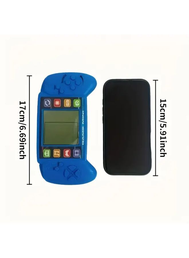 Blue Retro Handheld Game Console Portable LCD Video Player for Kids Gift - Image 2