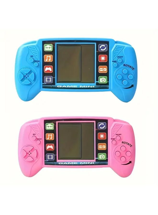 Blue Retro Handheld Game Console Portable LCD Video Player for Kids Gift - Image 5
