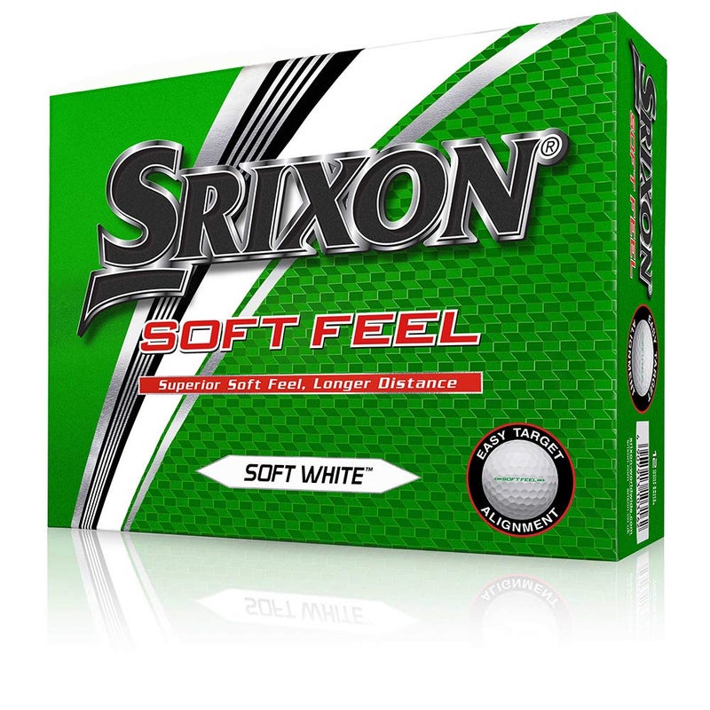 Srixon Soft Feel Golf Balls, White (One Dozen) - Image 1