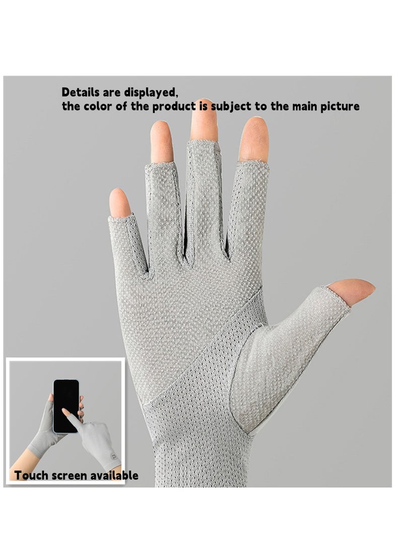 Women's Gloves Driving Gloves Non-slip Sun Protection Summer UV Protection Gloves - Image 3