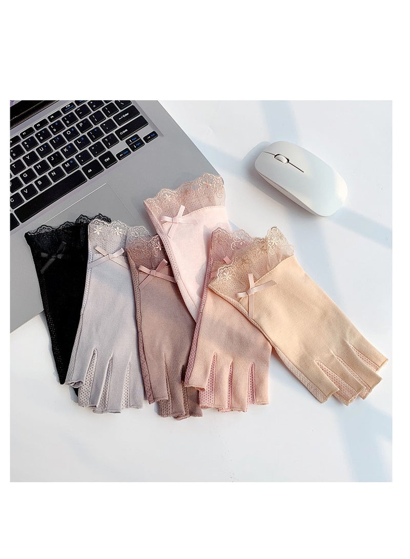 Women's Gloves Driving Gloves Non-slip Sun Protection Summer UV Protection Gloves - Image 5