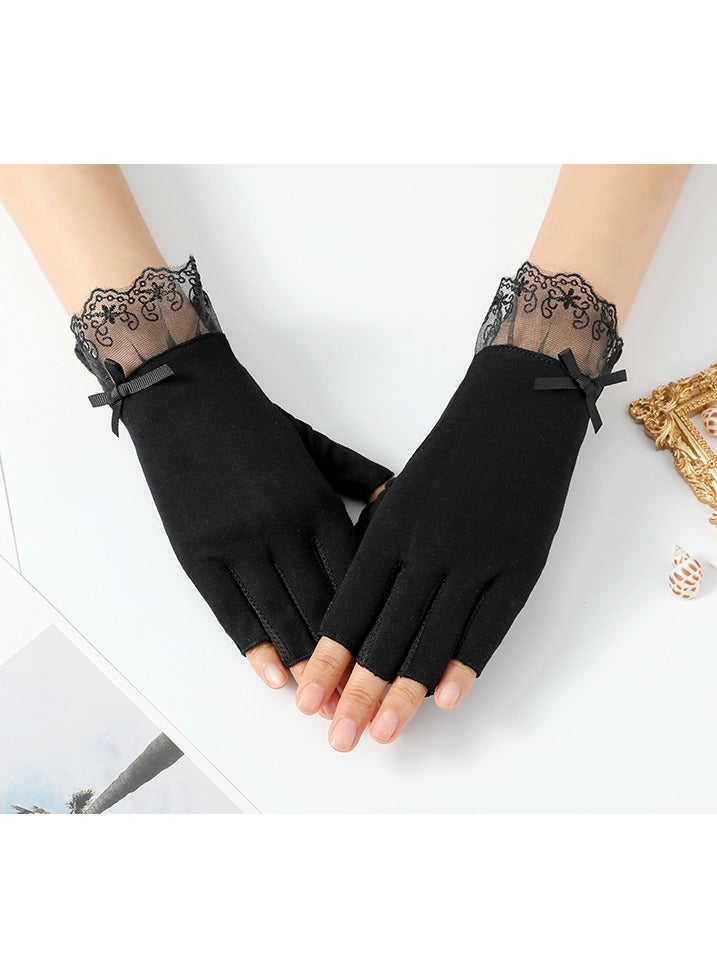 Women's Gloves Driving Gloves Non-slip Sun Protection Summer UV Protection Gloves - Image 4