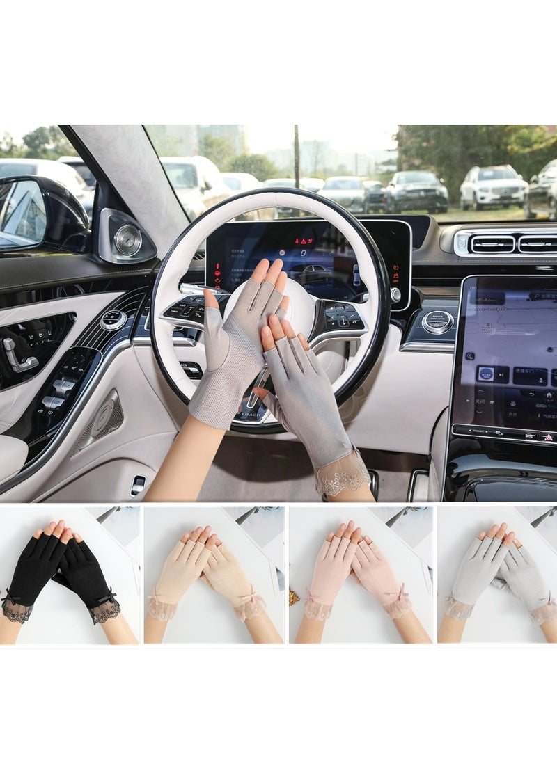 Women's Gloves Driving Gloves Non-slip Sun Protection Summer UV Protection Gloves - Image 2