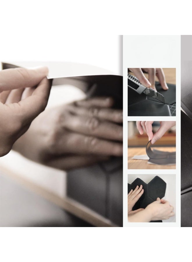 5 قطع - بلاط خلفي قابل للتقشير واللصق ثلاثي الأبعاد لاصق قابل للتقشير واللصق للمطبخ والحمام وبلاط الحائط - Image 4