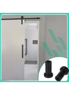 Arabest 10 Set Barn Door Spacers Kit Sliding Replacement Barn Door Rail Track Hardware Wall Spacers with Screws Lag Bolts Wall Anchor for Connecting Track Connection Device, Metal  - Image 4