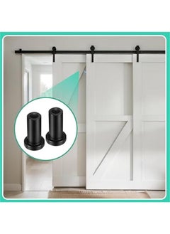 Arabest 10 Set Barn Door Spacers Kit Sliding Replacement Barn Door Rail Track Hardware Wall Spacers with Screws Lag Bolts Wall Anchor for Connecting Track Connection Device, Metal  - Image 5