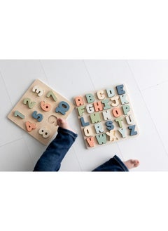pearhead Wooden Alphabet Puzzle, Colorful Abc Letters, Interactive Learning Board Educational Montessori Toy, Baby And Toddler Ages 1+ Years  - Image 5