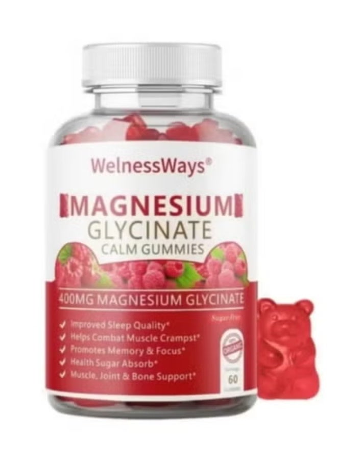 Organic Vegetables for Sleep, Calm, Anxiety, Muscle Cramp & Stress Relief – Gluten Free, Non GMO - 60 Gummies