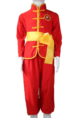 STIOEDYUAN Kids Kung Fu Suits Tai Chi Uniform Chinese Martial Art Wing Chun Clothing Sets Red 45T - Image 3