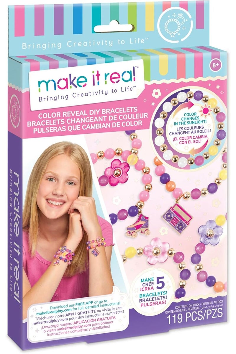 Make It Real Color Reveal DIY Bracelets Jewelry Kit (119 Pieces) - Image 1