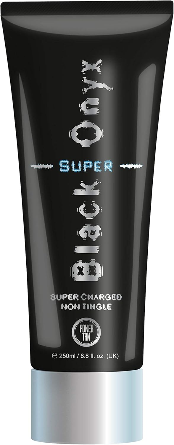 Power Tan Super Black Onyx Non Tingle Sunbed Cream Accelerator 250ml