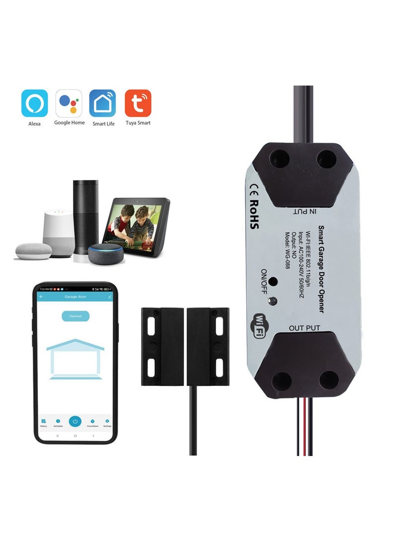 جهاز تحكم ذكي بباب المرآب يعمل بمفتاح WiFi  - Image 1