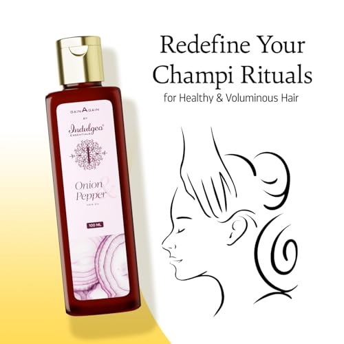 Indulgeo Essentials Nourishing Onion Hair Oil, Unlock Hair Growth and Control Hair Fall - Infused with Pepper Extracts – 100ml - Image 5