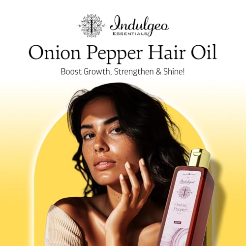 Indulgeo Essentials Nourishing Onion Hair Oil, Unlock Hair Growth and Control Hair Fall - Infused with Pepper Extracts – 100ml - Image 2