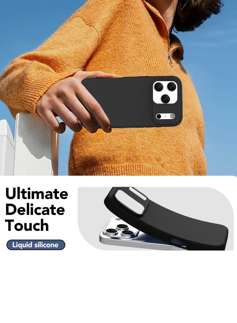 JAJEEK Apple iPhone 17 Pro 5G 2025 Soft Liquid Silicone Case Cover (MCRPSN) - Black - Image 2