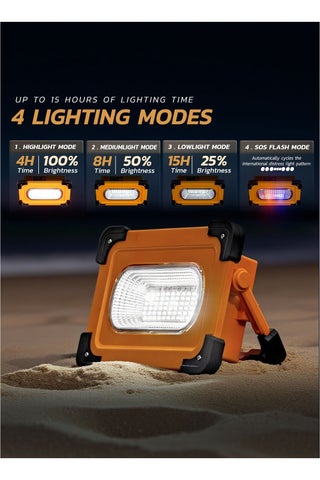 MODI Solar Work Light 70 LED 3600mAh