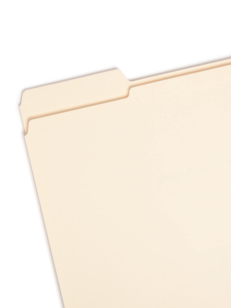 Smead File Folder, Reinforced 1/3-Cut Tab, Left Position, Letter Size, Manila, 100 per Box (10335) - Image 2