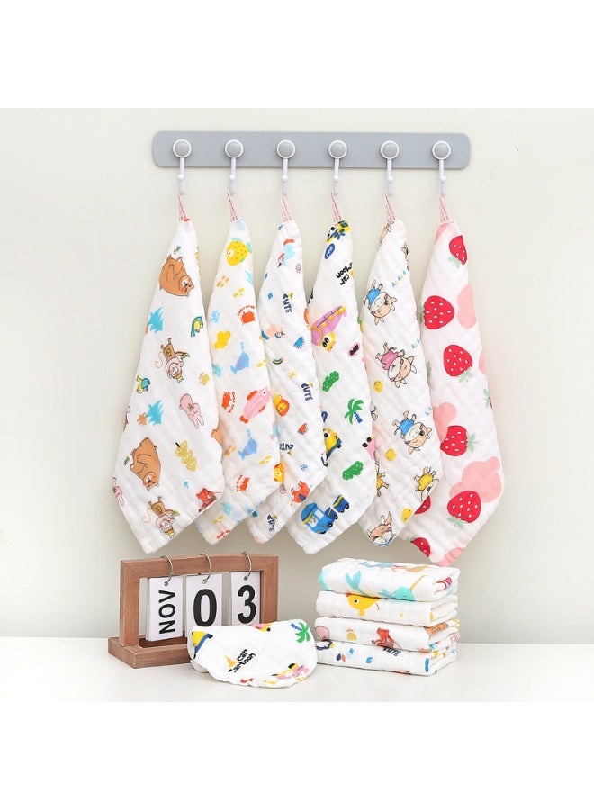 Baby's Cotton Muslin Reusable Wash Cloth (Pack of 10,30 x 30cm) - Image 1