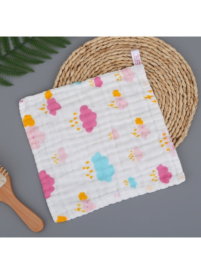 Baby's Cotton Muslin Reusable Wash Cloth (Pack of 10,30 x 30cm) - Image 2