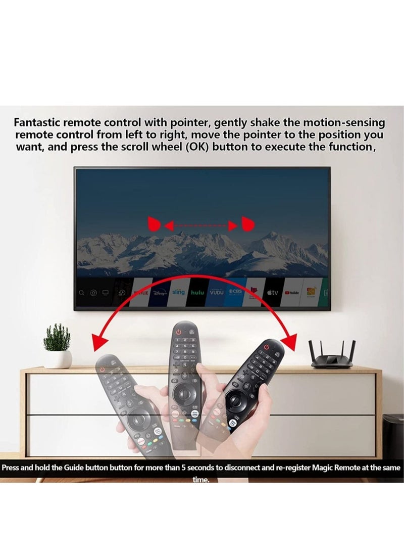LG Voice Magic Remote Control – Compatible with 2017-2019 Smart OLED TVs, Models B7, B7A, C9, E9, W9 Series (AKB75635305) - Image 4