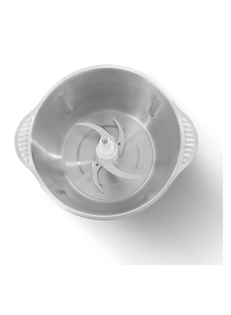 Alsaif Al Saif steel food processor, 4 liters - 800 watts 4 L 800 W E02431 SILVER - Image 3