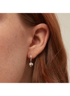 ORELIA LONDON Puffed Heart Drop Huggie Hoops  - Image 2