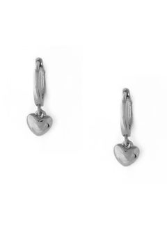 ORELIA LONDON Puffed Heart Drop Huggie Hoops  - Image 1