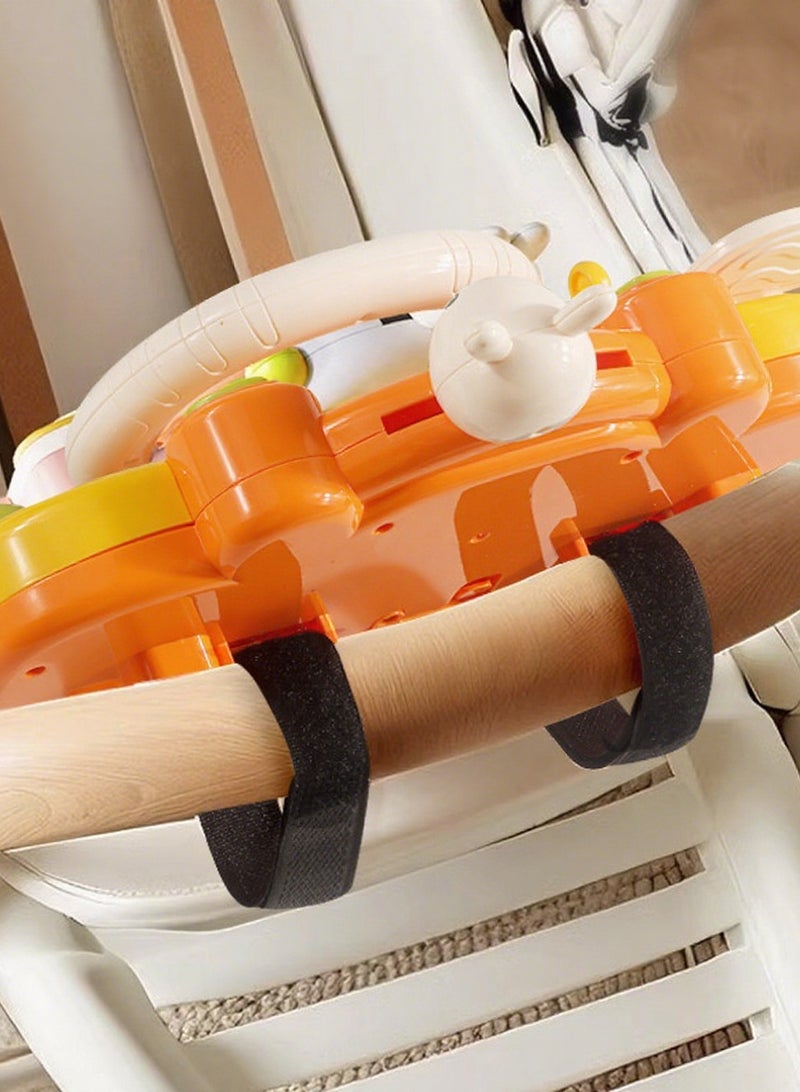 هالامودو لعبة عجلة القيادة مع الصوت والضوء ، تتظاهر بمحاكي القيادة ، لعبة الحسية للتعلم التعليمي التفاعلي للأطفال الصغار - Image 4