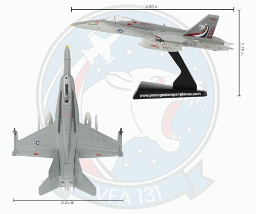 Daron Worldwide Trading F/A-18C VFA131 Wildcats Vehicle,Silver - Image 3