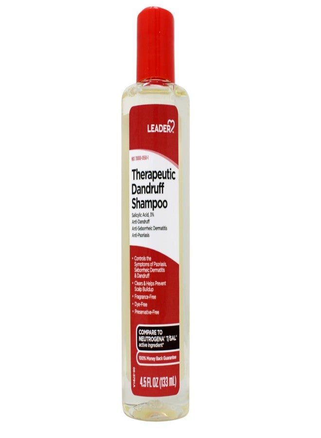 Leader Therapeutic Dandruff Shampoo Anti-Dandruff, Anti-Seborrheic Dematitis and Anti-Psoriasis - salicylic acid Shampoo 4.5 Fl Oz (133 ml) (4.5 Fl OZ (Pack of 1)) - Image 1