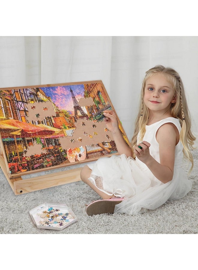 SoeKoa Puzzle Board Stand, Puzzle Board Stand for Tely,Puzzle Holder Board Portable, Puzzle Holder Board Can Stand, High Tilt Angles with 3 Adjustable High and Low Tilt Angle18.89x 13.38(Only Stand) - Image 2