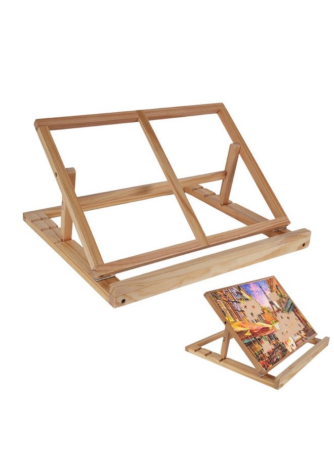 SoeKoa Puzzle Board Stand, Puzzle Board Stand for Tely,Puzzle Holder Board Portable, Puzzle Holder Board Can Stand, High Tilt Angles with 3 Adjustable High and Low Tilt Angle18.89x 13.38(Only Stand) - Image 1