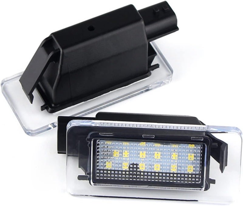 QASULER 2Pcs 12V White LED License Plate Lights - Image 1