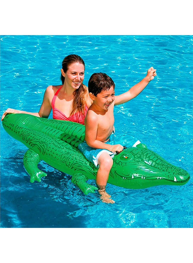 INTEX Crocodile Gator Ride-On Pool Float - Green 66x34inch - Image 3