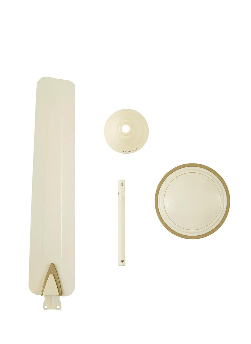Reef REEF Arrow Indoor Ceiling Fan – Ivory & Gold Finish | Modern 3-Blade Design | Quiet Operation & Energy Efficient | Ideal for Living Rooms, Bedrooms, Dining Rooms, and Kitchens  - Image 3