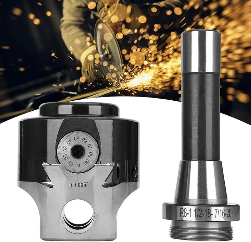 R8 Shank Boring Head 3 4 Inch Adjustable Precision Tool for Wood Metalworking Lathes with 3 Wrenches - Image 5