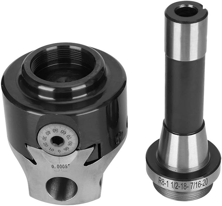 R8 Shank Boring Head 3 4 Inch Adjustable Precision Tool for Wood Metalworking Lathes with 3 Wrenches - Image 3