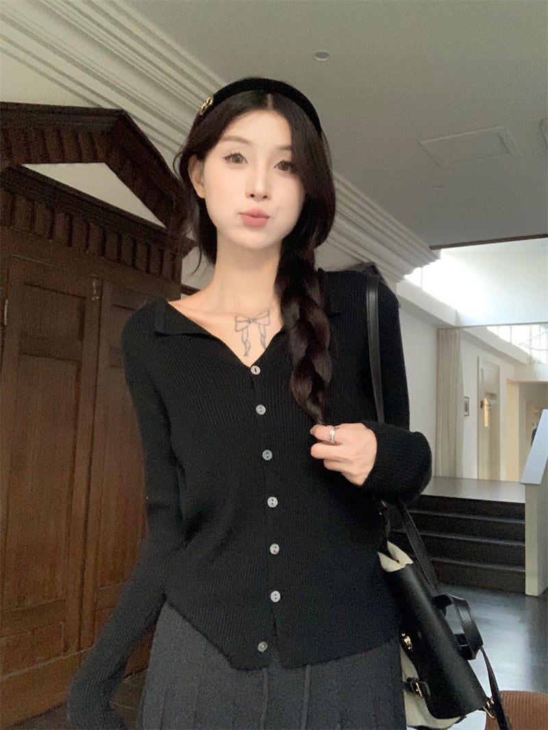 High-End FeelAge-Reducing Casual Womens Long Pants Loose-Fit Wide-Leg Dragging Autumn New Style Niche Chic Sweater 