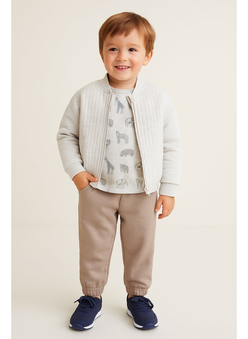 ديركجي طقم جاكيت بطبعة حيوانات للأولاد من ديركي -  شهرًا إلى  سنوات - Image 1