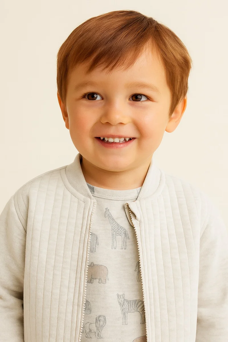 Dirkje Dirkje 3-Piece Boys Animal Print Jacket Set - 12M to 4Y