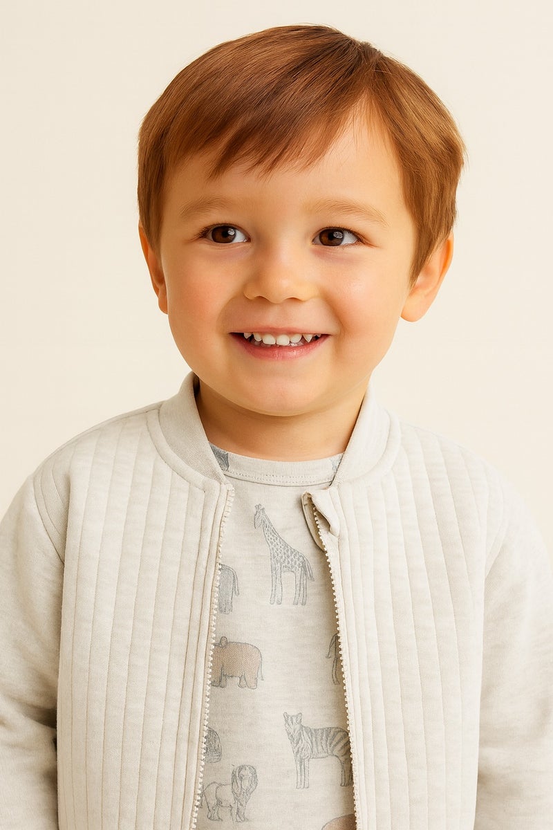 ديركجي طقم جاكيت بطبعة حيوانات للأولاد من ديركي -  شهرًا إلى  سنوات - Image 2