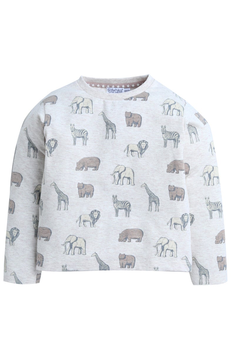 ديركجي طقم جاكيت بطبعة حيوانات للأولاد من ديركي -  شهرًا إلى  سنوات - Image 4