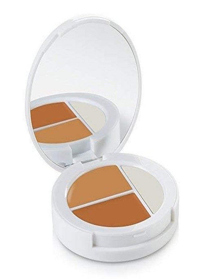 Sheer Cover Studio Conceal & Brighten Concealer- Highlight Trio Tan/Dark Shade Two-Toned Concealers Shimmering Highlighter Tan/Dark Shade with Concealer Brush - Image 3
