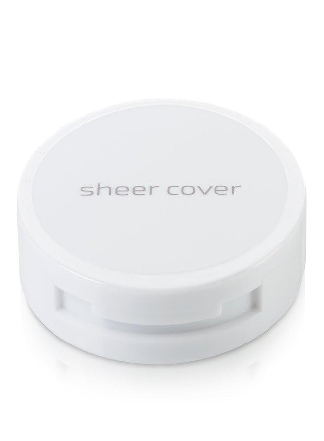 Sheer Cover Studio Conceal & Brighten Concealer- Highlight Trio Tan/Dark Shade Two-Toned Concealers Shimmering Highlighter Tan/Dark Shade with Concealer Brush - Image 4