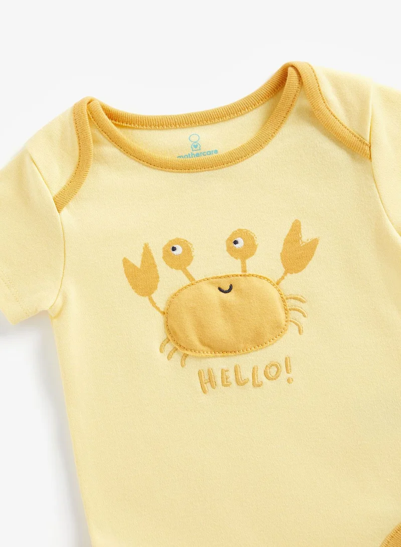 mothercare Infant 3 Pack Assorted Bodysuit